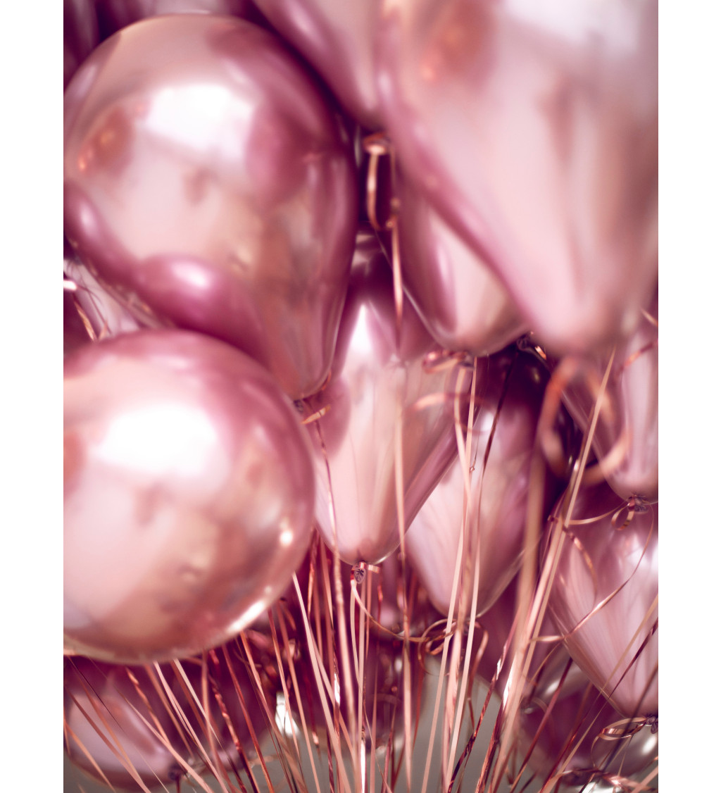 Balónky metalické - růžové