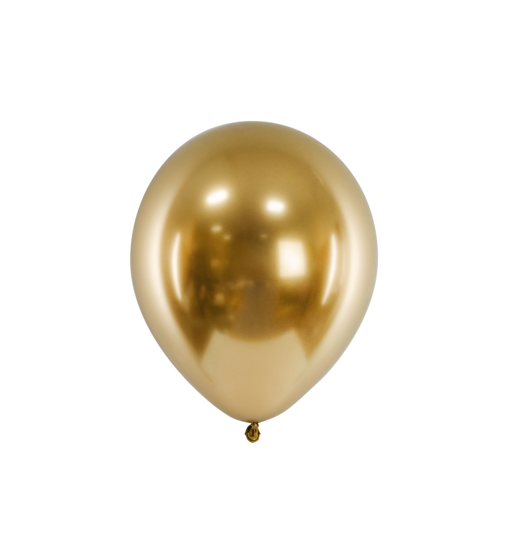 Balonek chromovo- zlatý