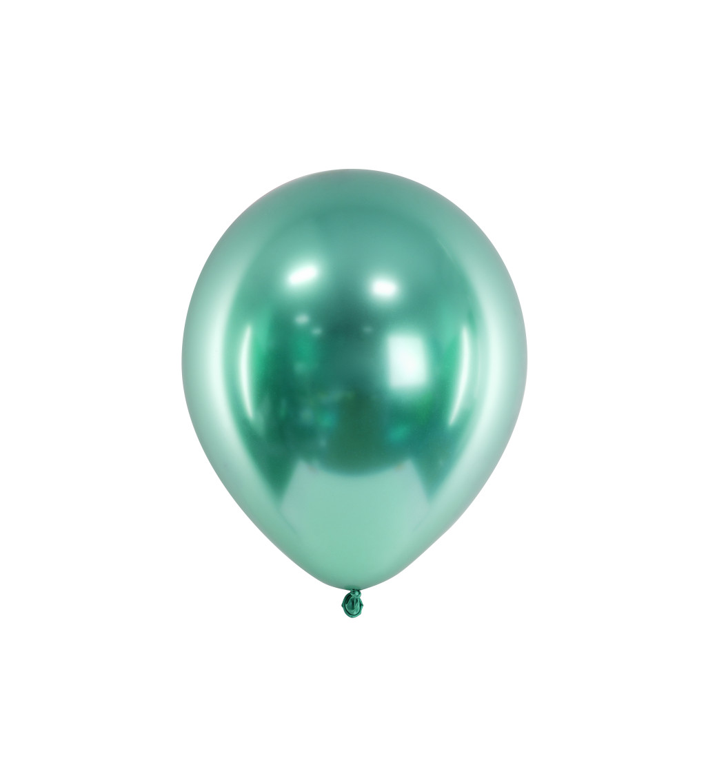 Chromovo- zelený balónek