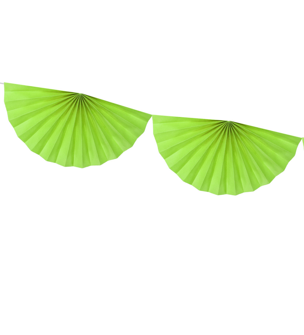 Girlanda papírová - zelená