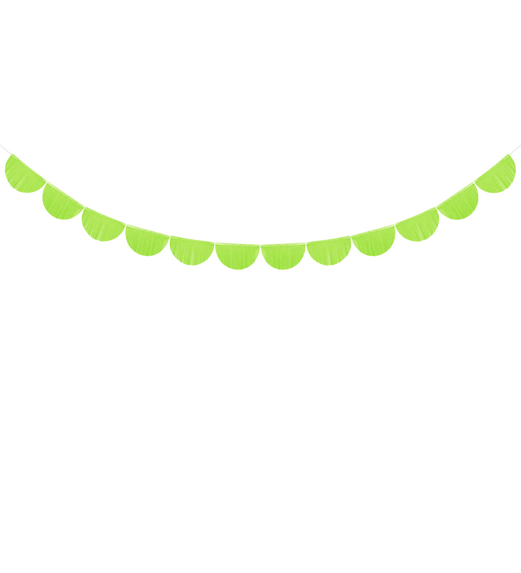 Girlanda půlkruhová - zelená