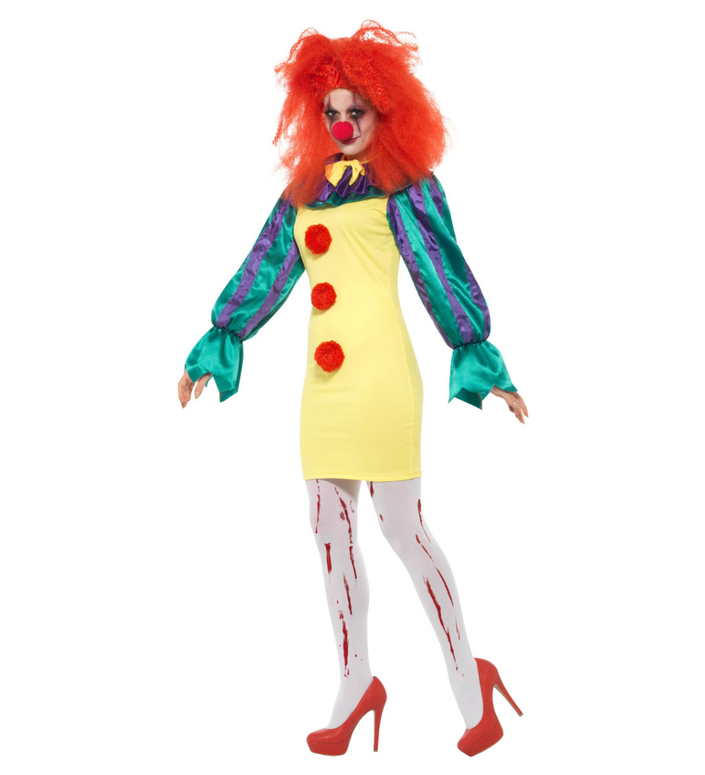 Dámský kostým Strašidelná klaunice