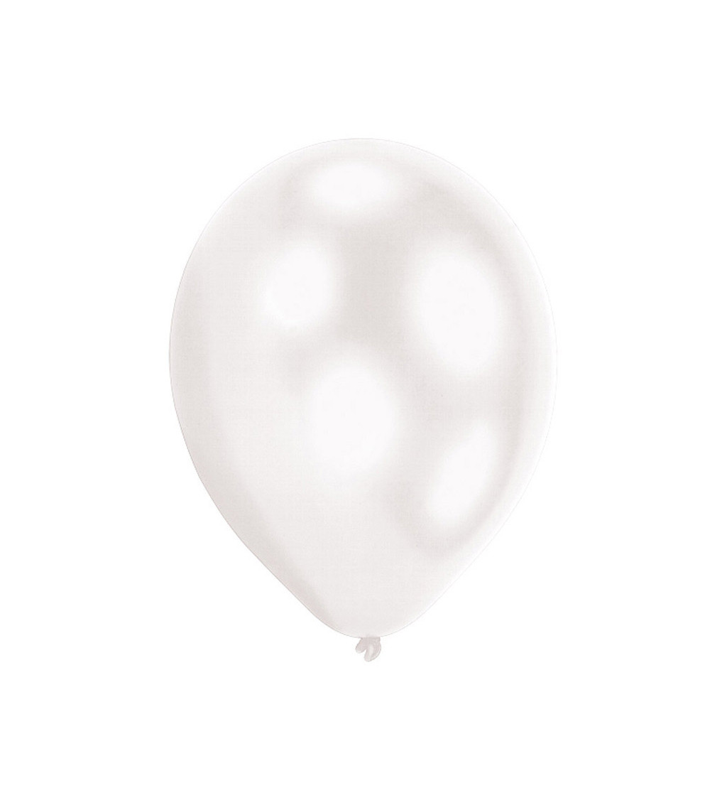 Bílé latexové svítící balónky