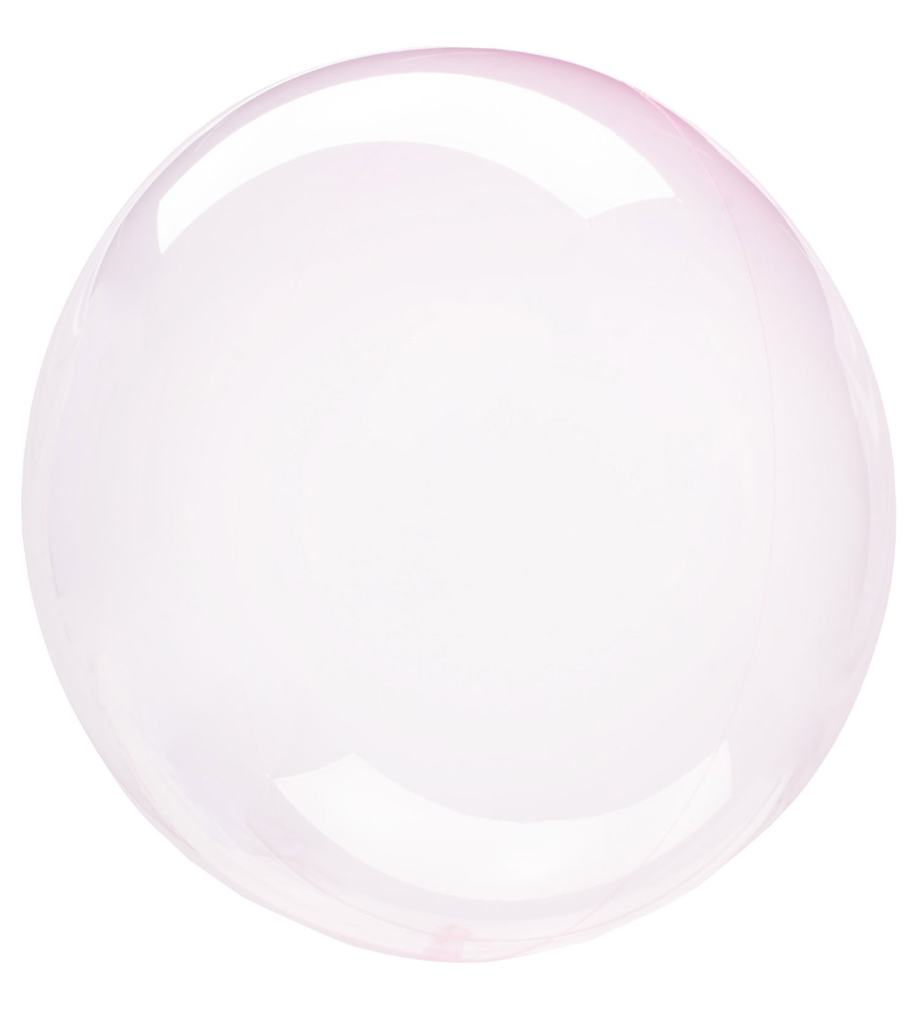 Průhledný balónek - růžový