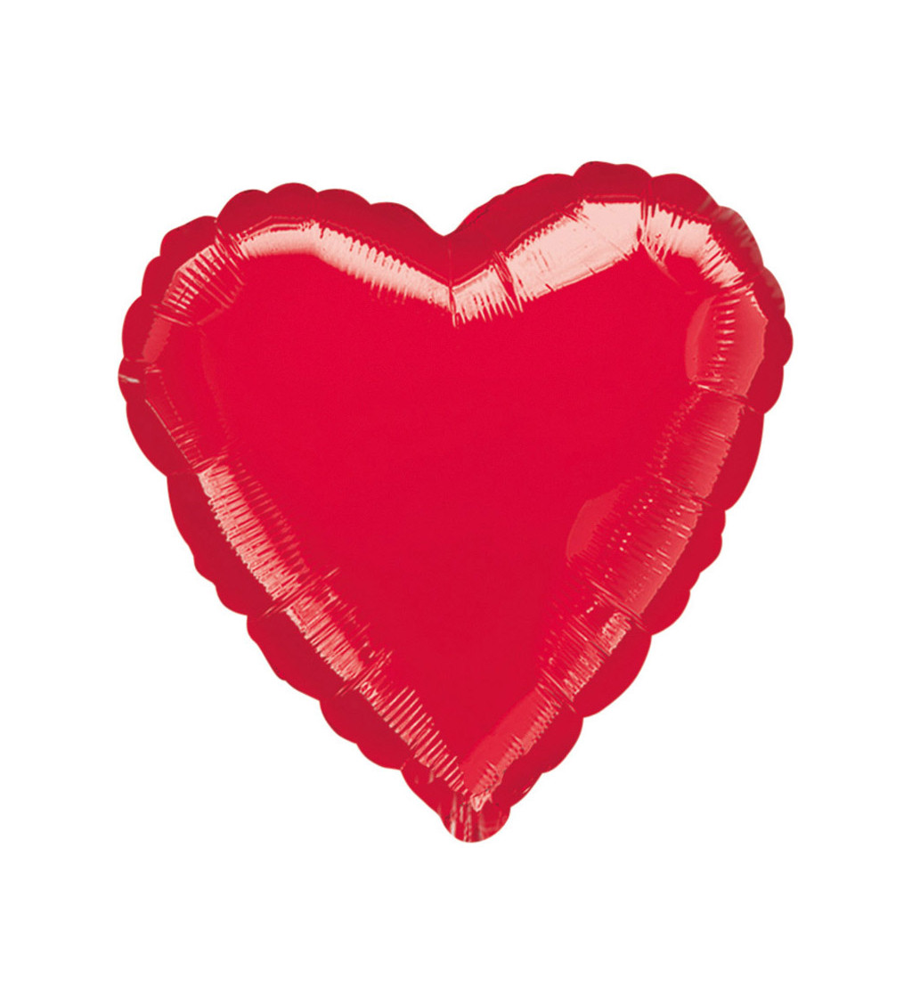 Balónek srdce - červené