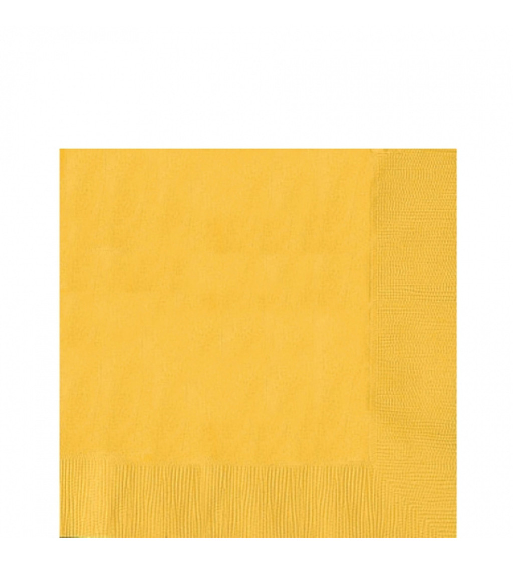 Žluté ubrousky - 50ks