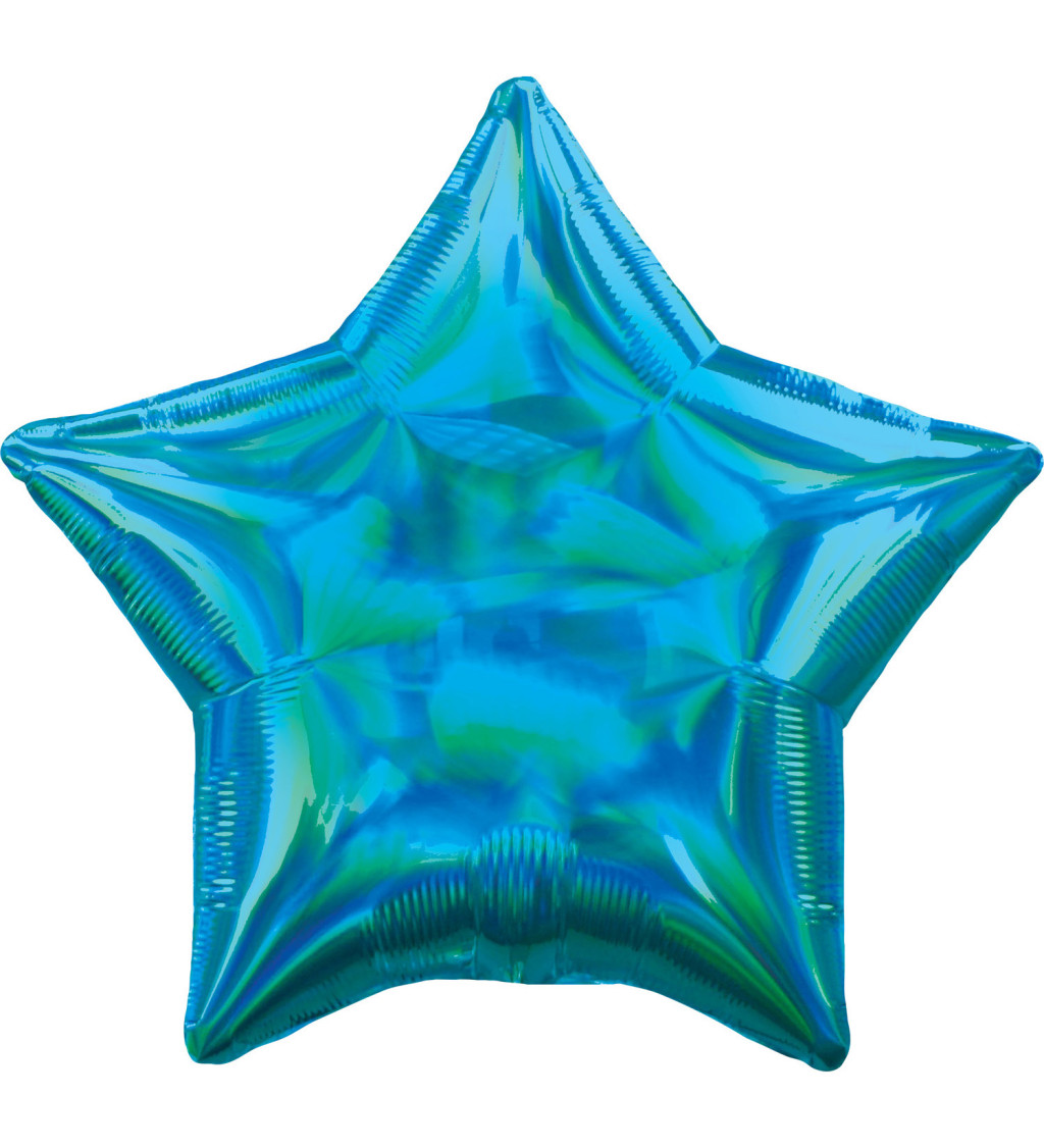 Modrý balónek - holografická hvězda