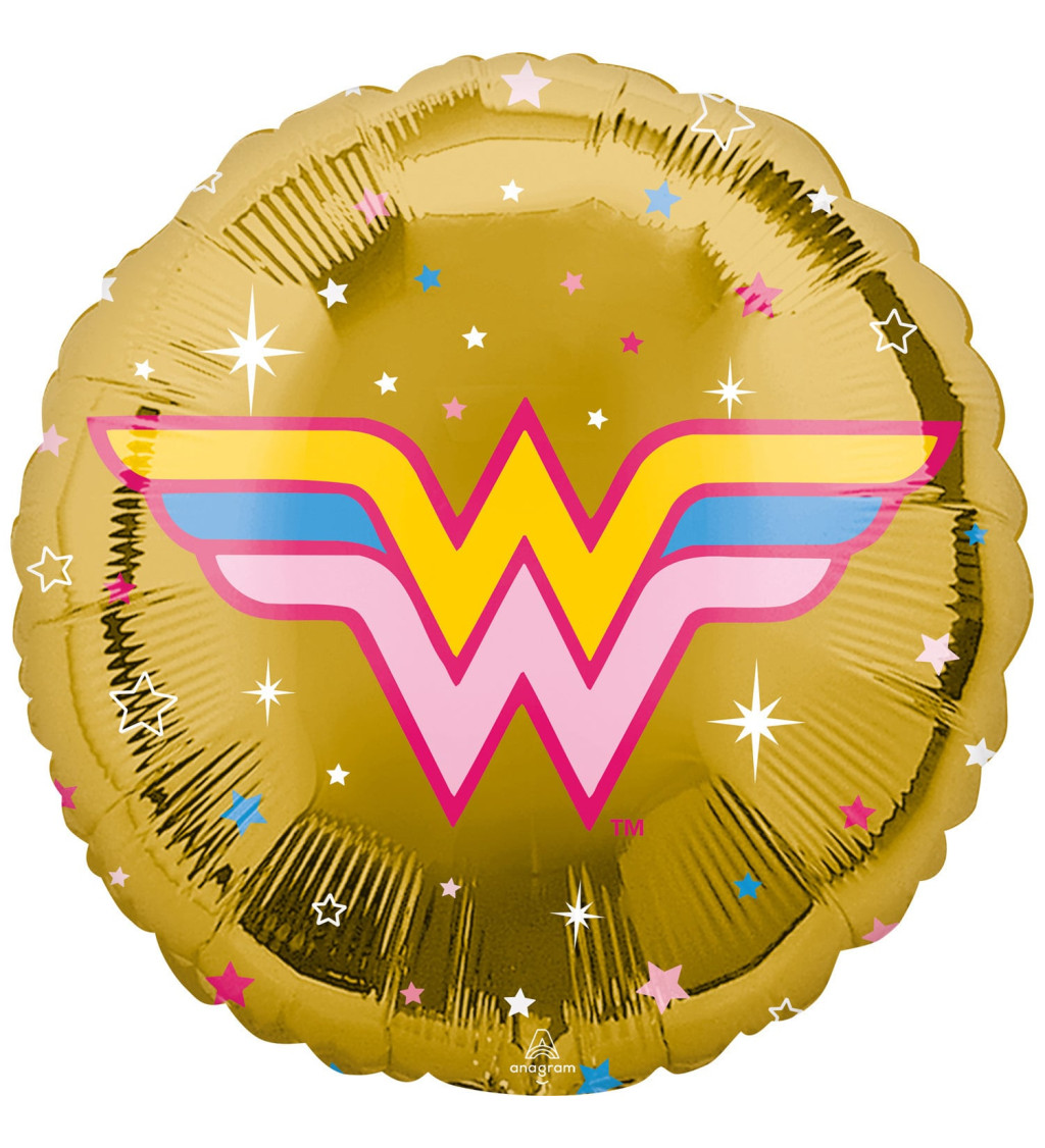 Zlatý balónek - wonder woman