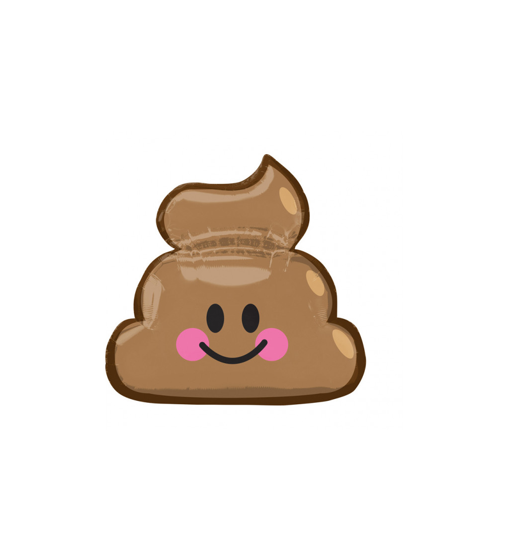 Balónek emoji Poop