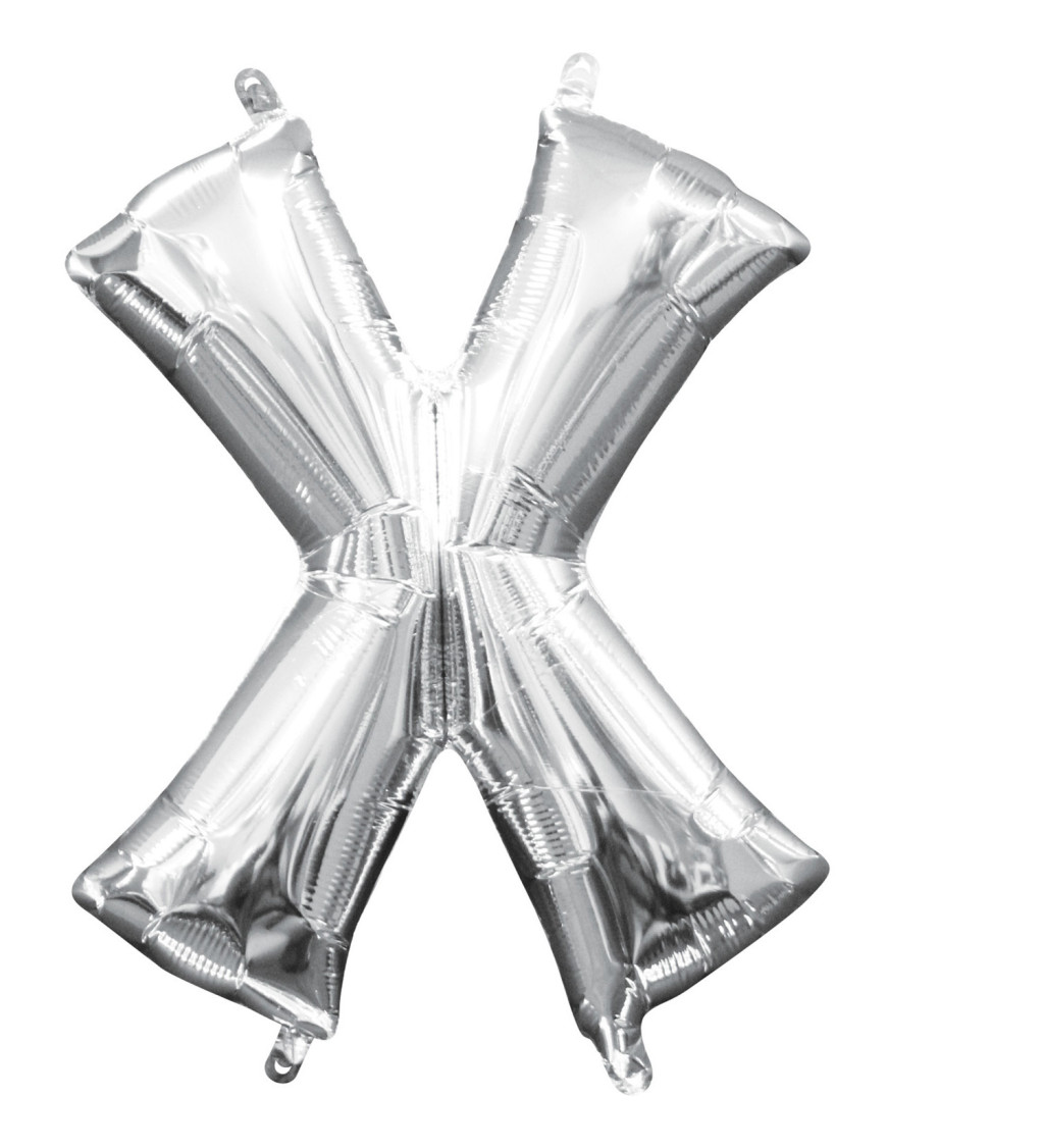 Balonek - stříbrný - X