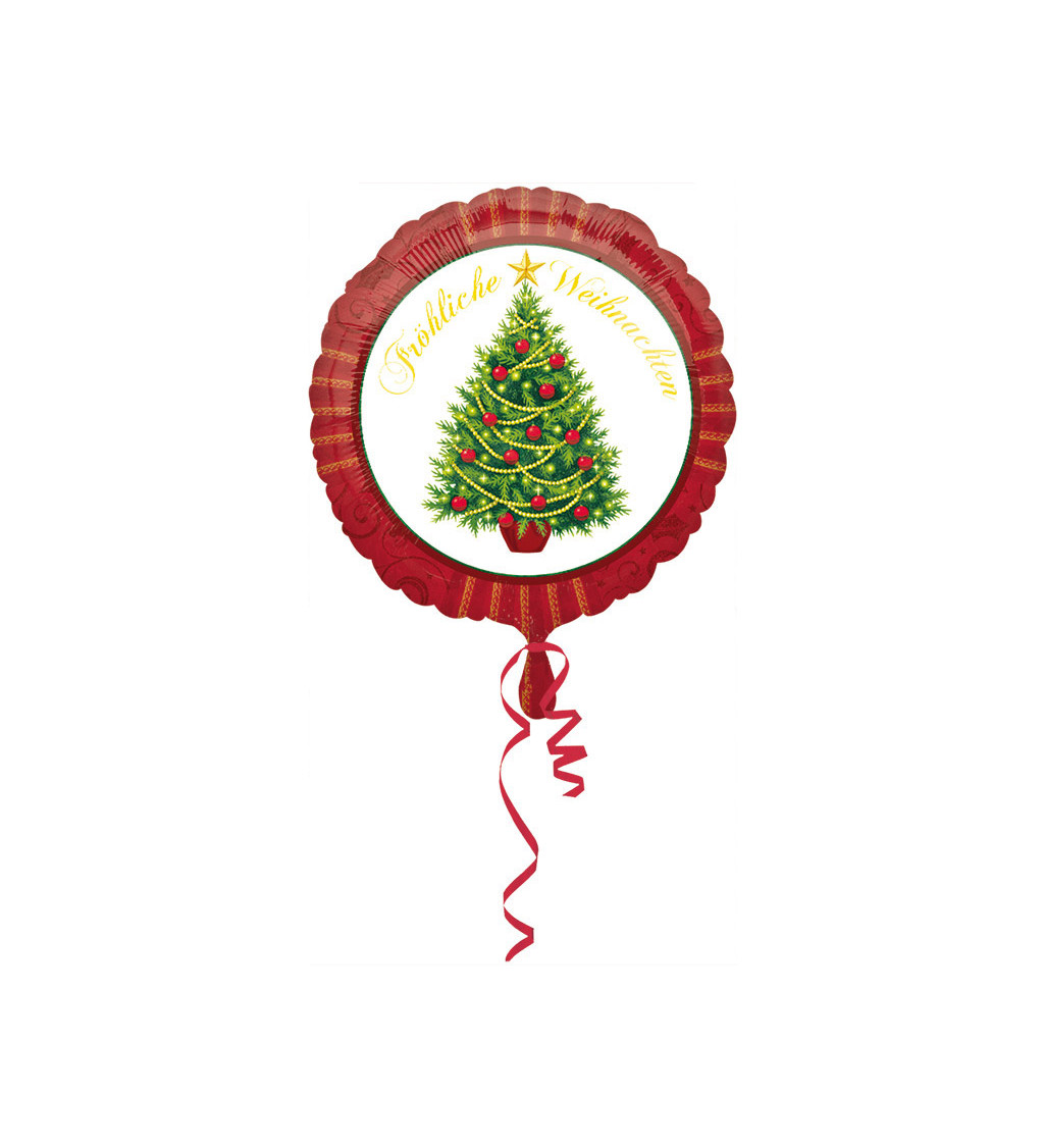 Fóliový balónek - vánoční stromeček