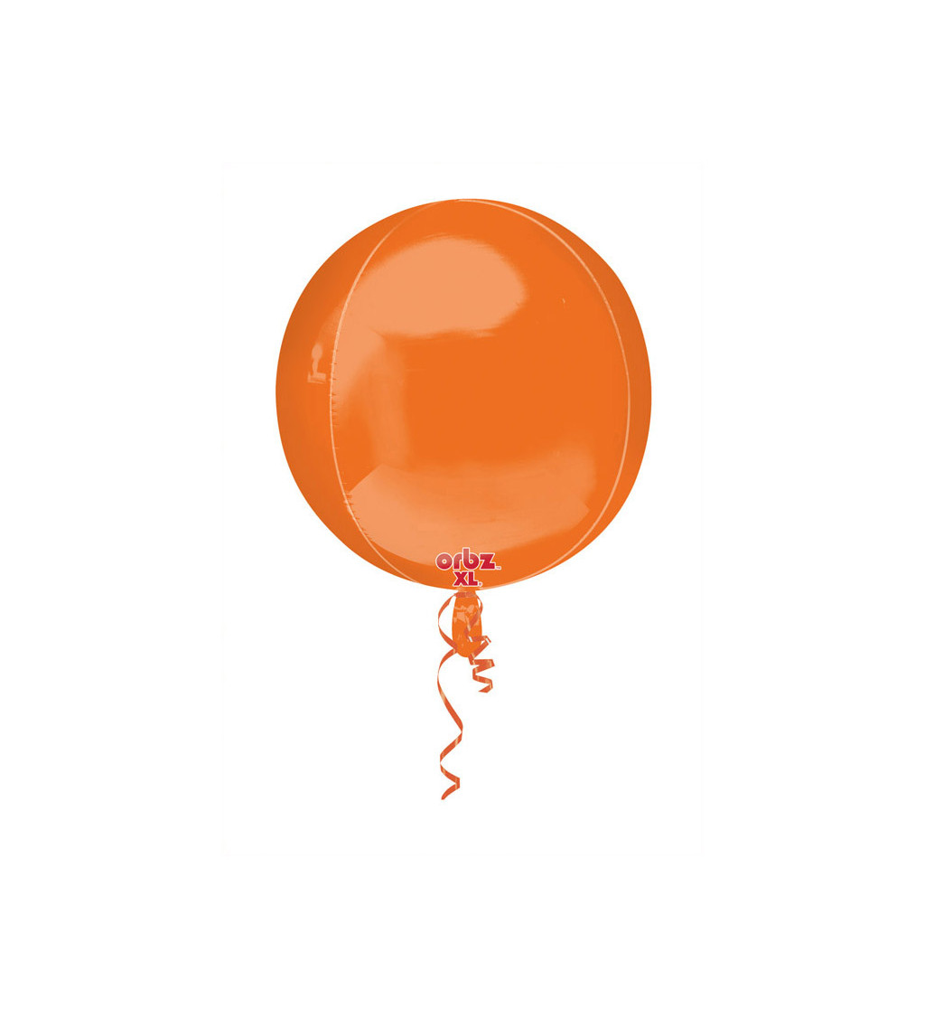 Kulatý oranžový balonek