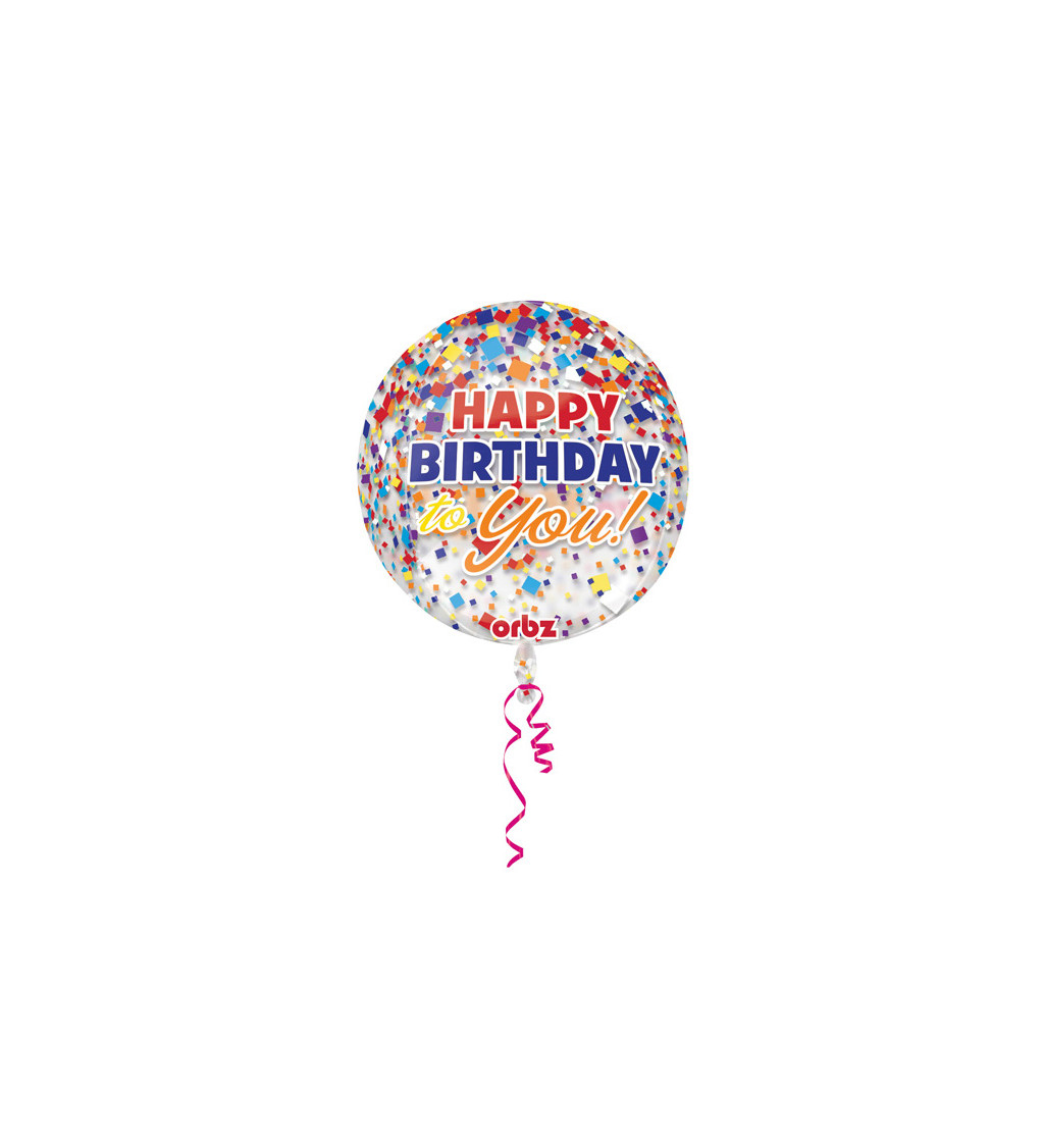 Orbz balloon Happy B-day