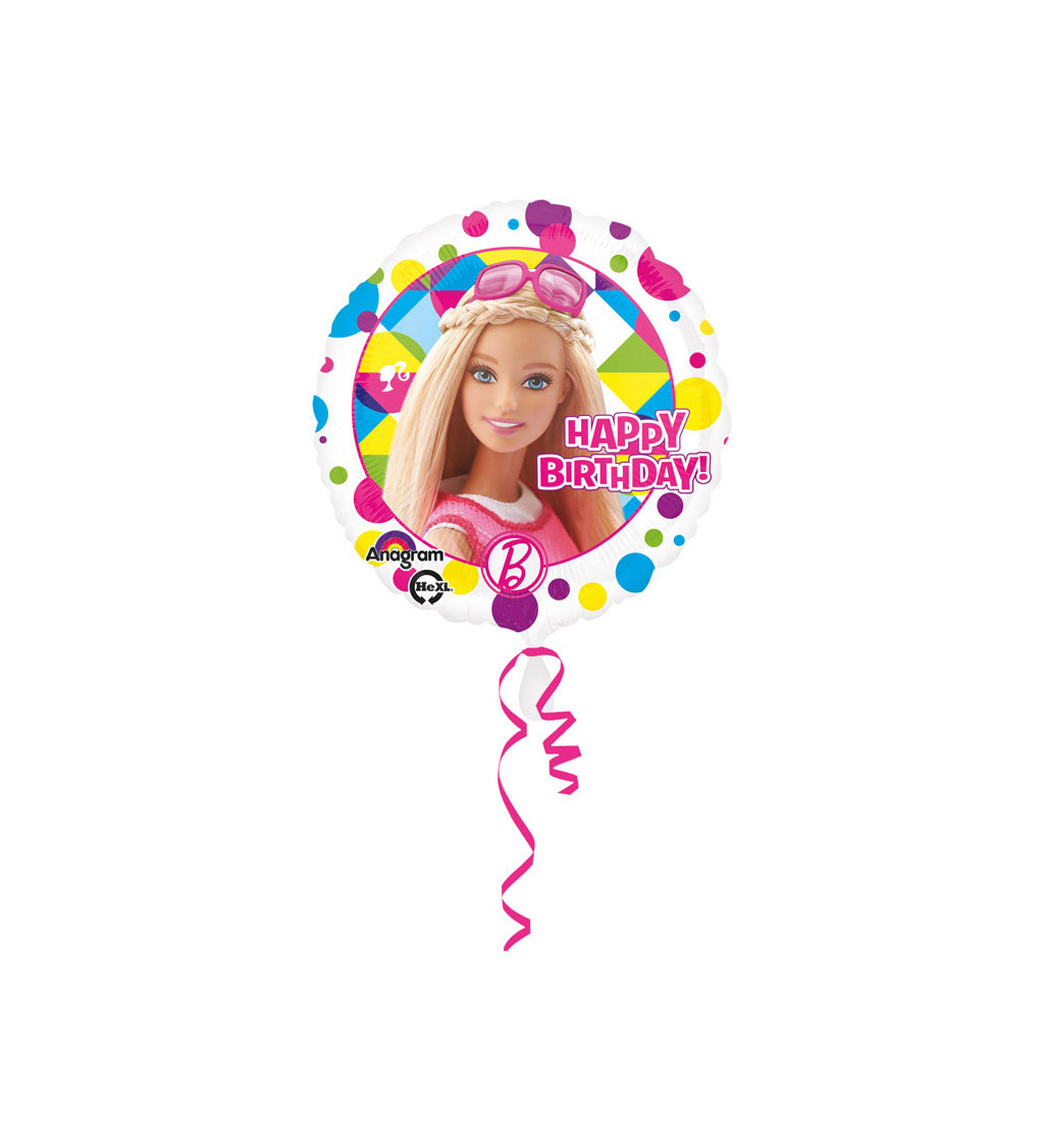 Narozeninový Barbie balónek