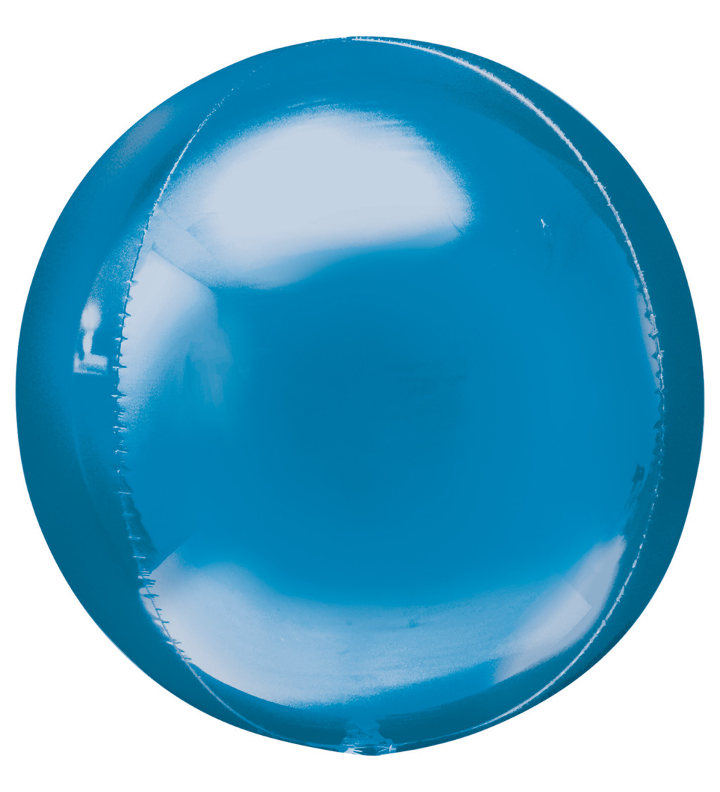 Kulatý modrý balonek