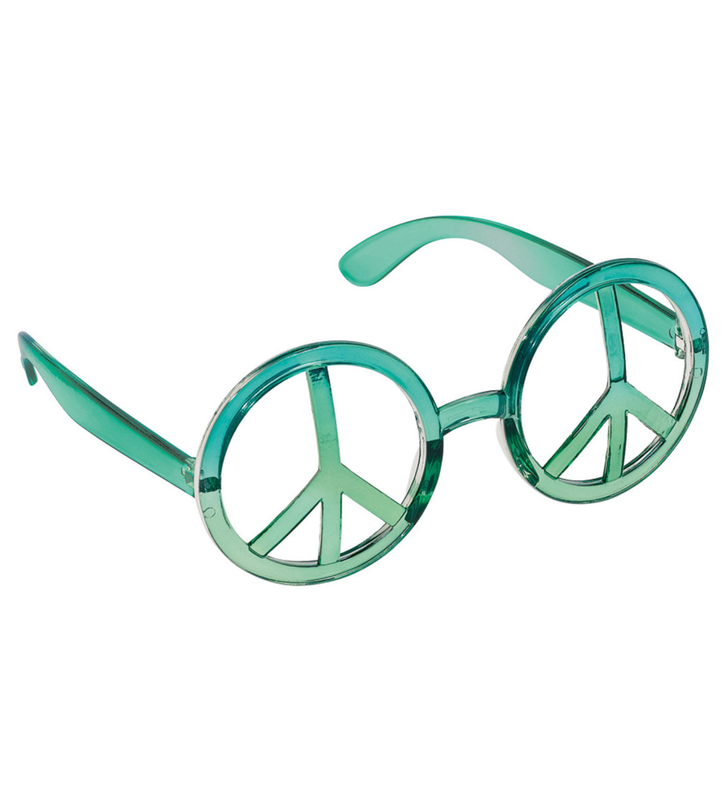 Zelené brýle - Znak míru