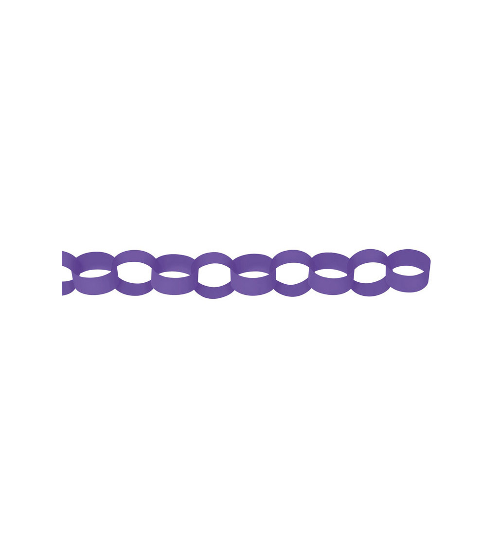 Girlanda fialová s řetězy