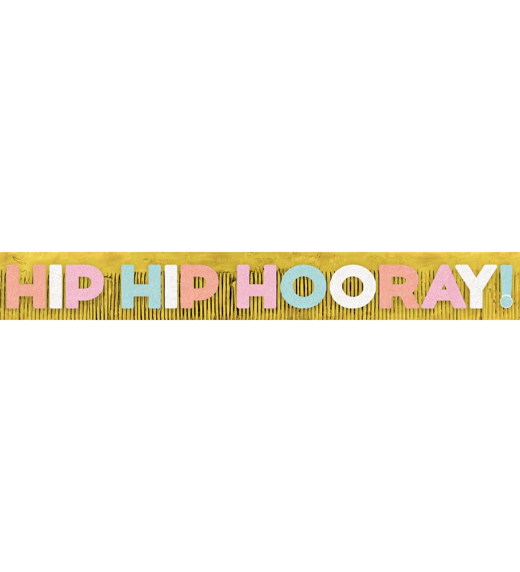 Nápis - Hip Hip Hooray!
