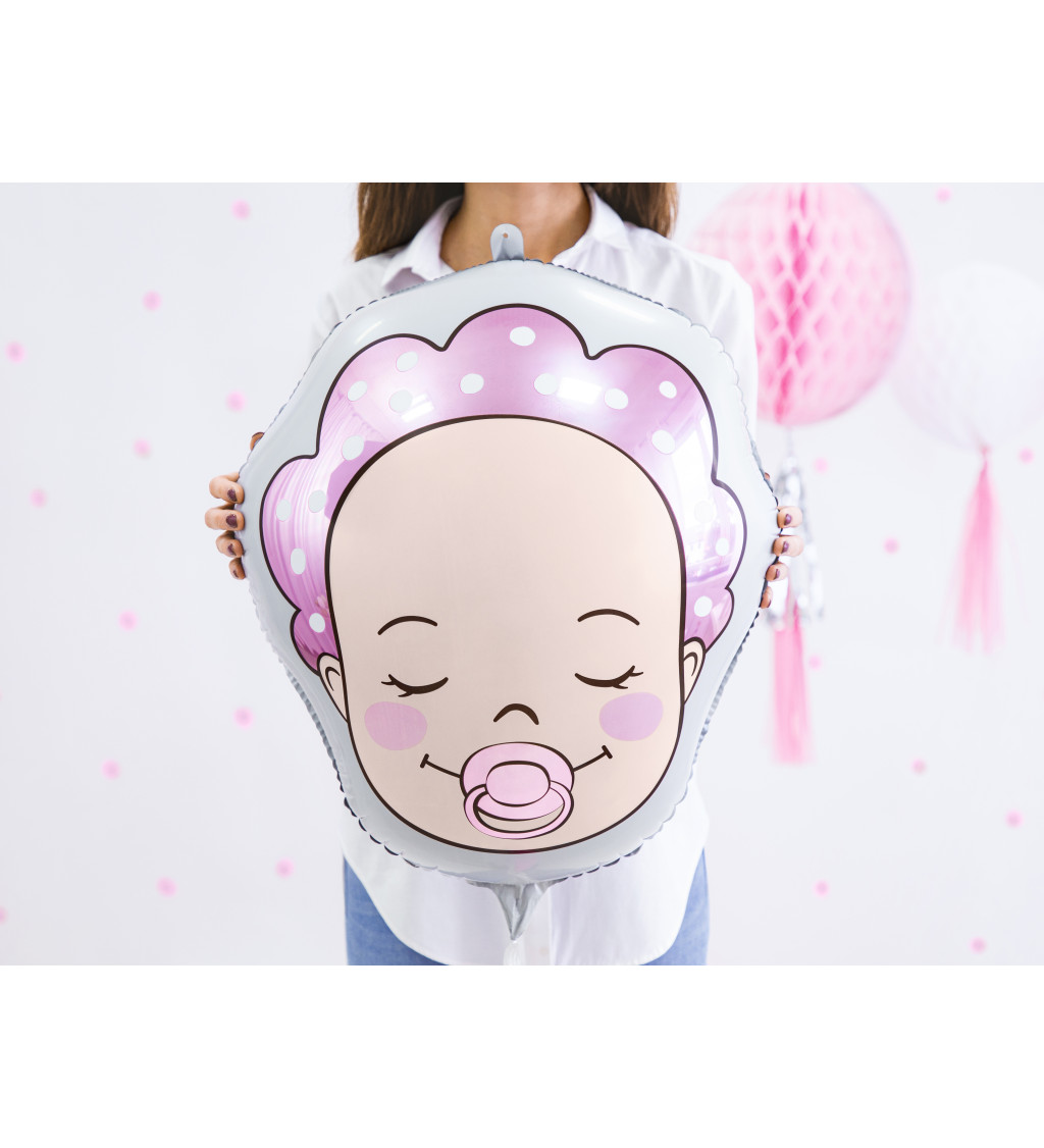 Balónek s potiskem miminka - holčička