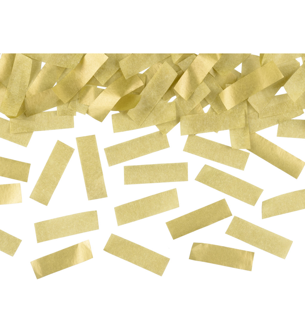 Zlaté proužky konfety