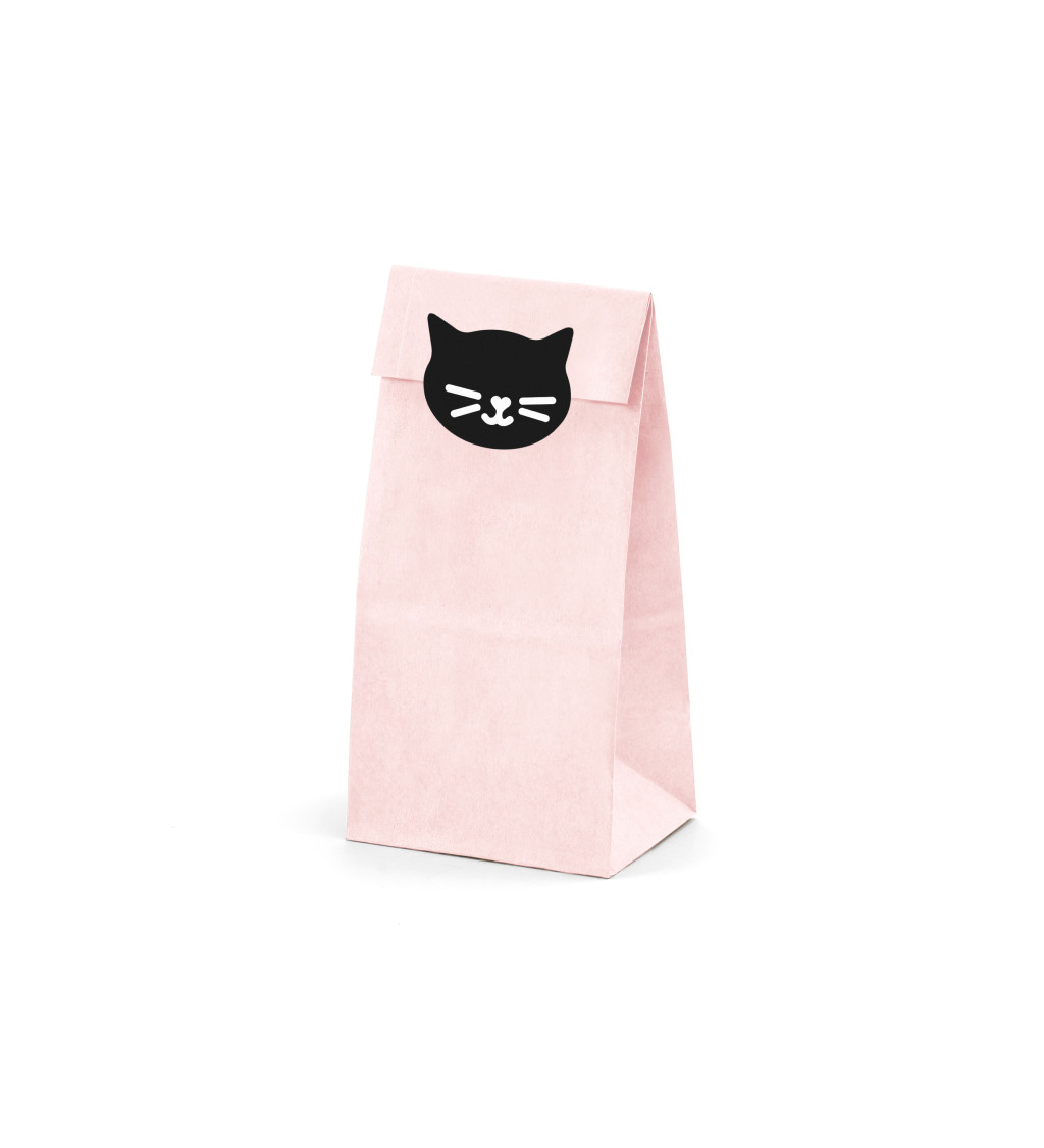 Růžová taška s kočkou
