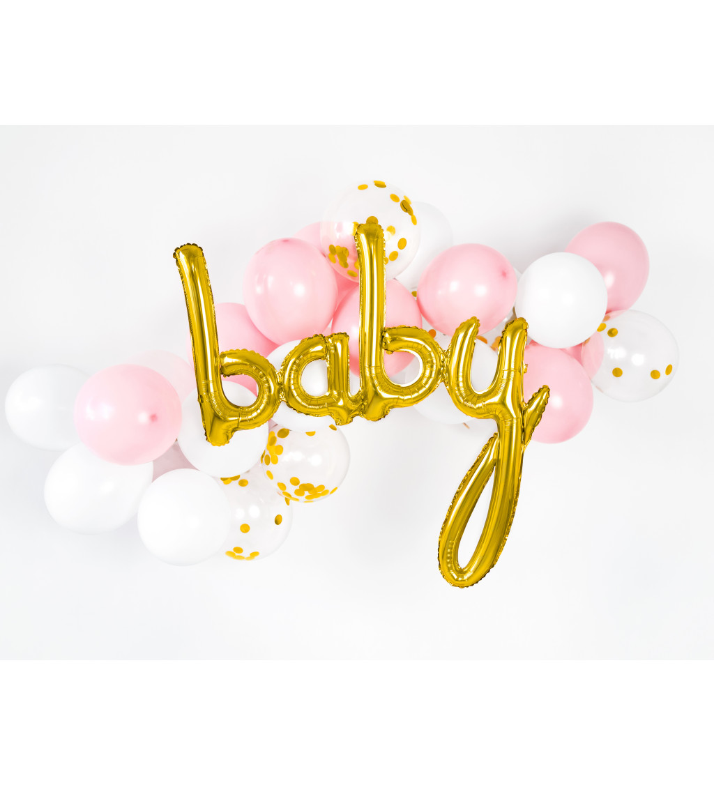 Balónek Baby - zlatý