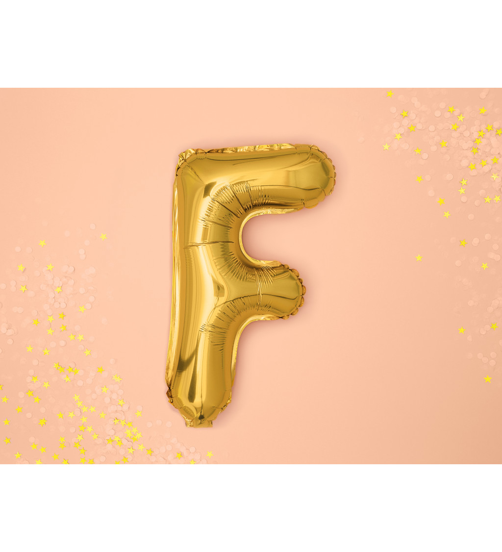 Balónek zlatý F