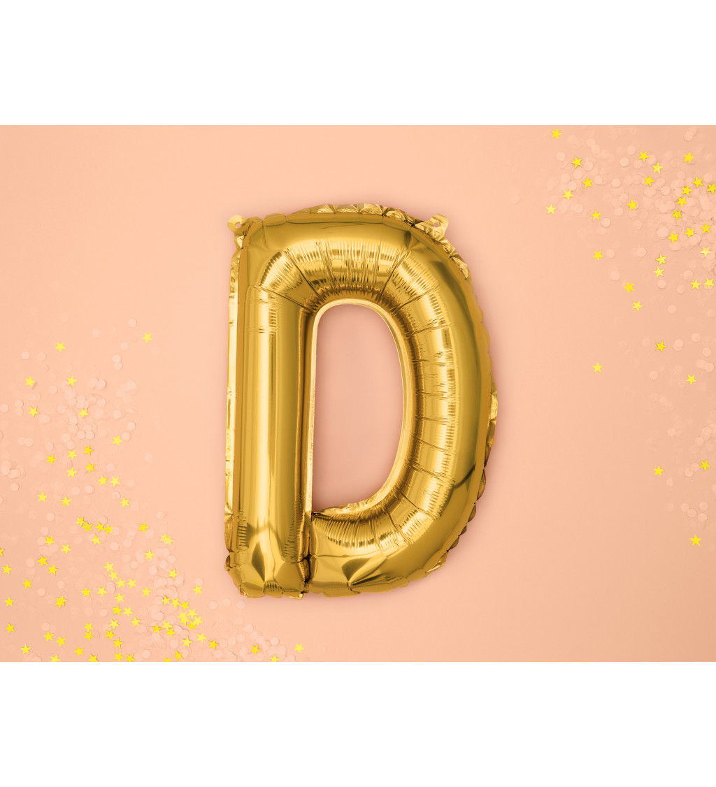Zlatý balonek písmeno D
