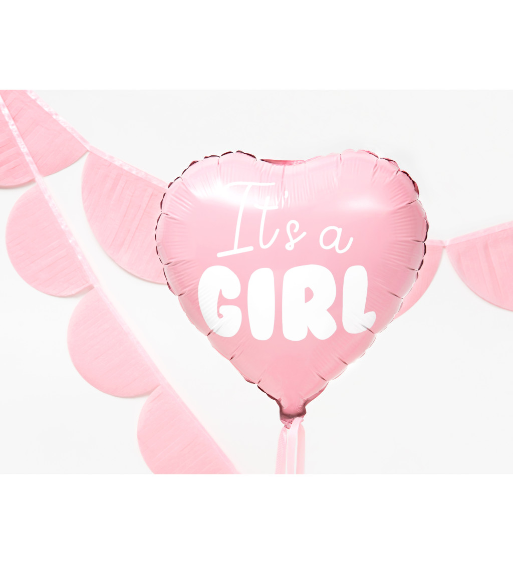 Balónek s nápisem "Its a girl"
