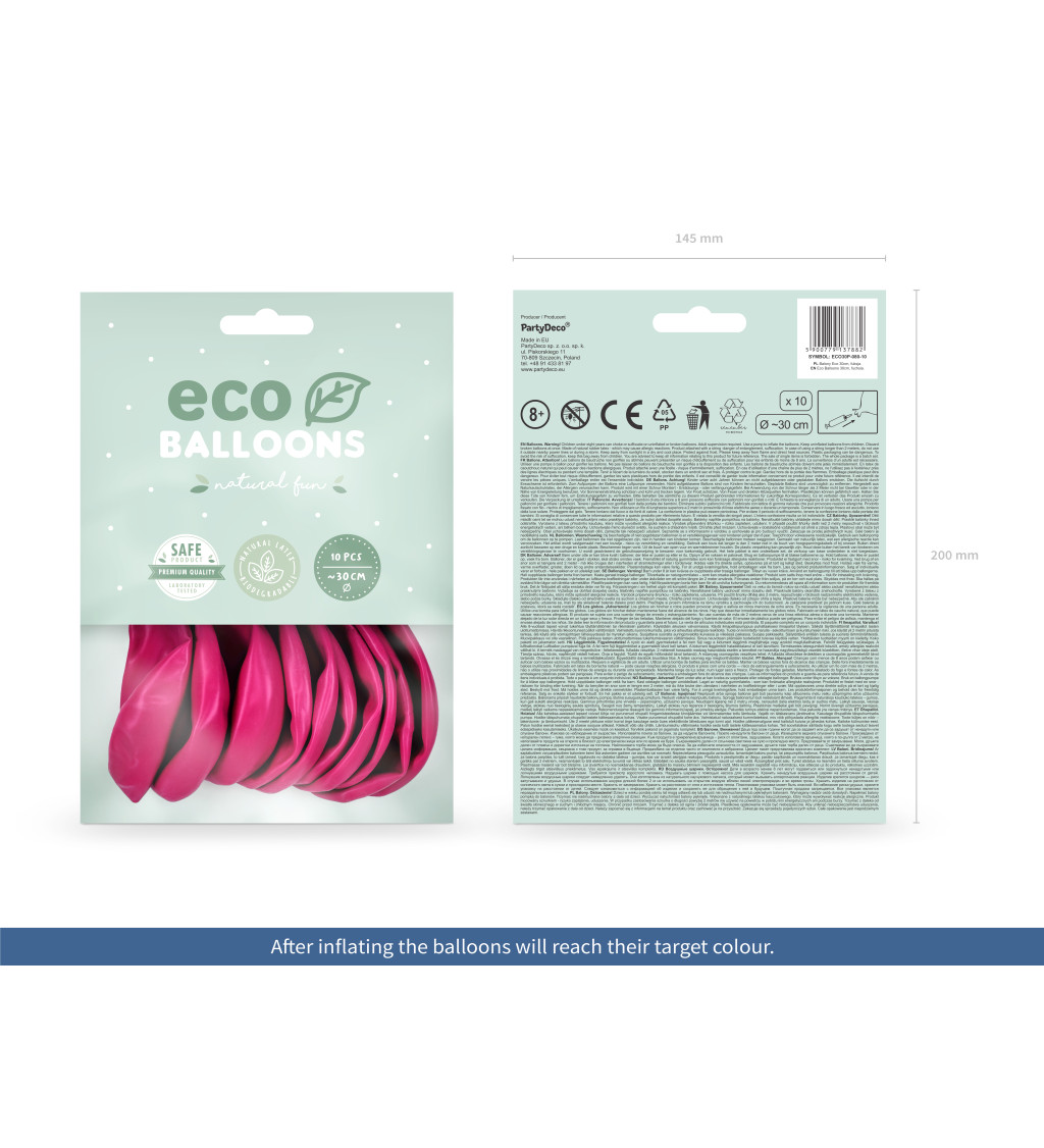 ECO balónky fuchsiove