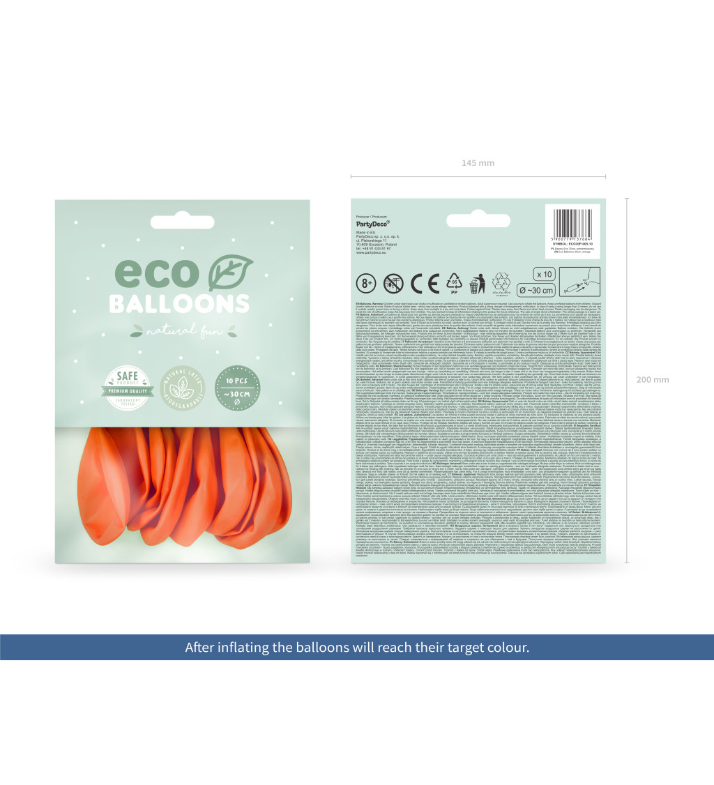 ECO balónky - oranžové