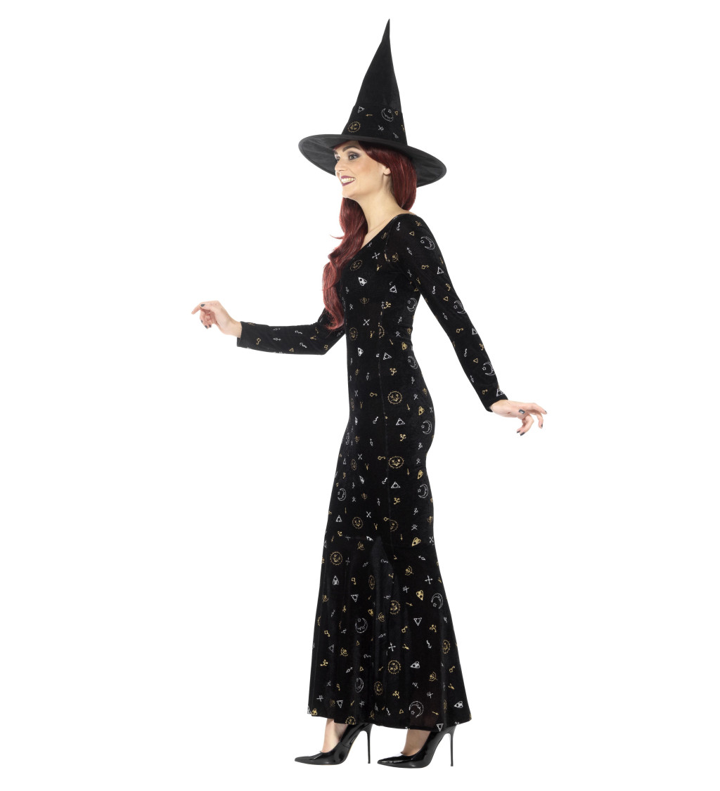 Dámský kostým Černá čarodějnice