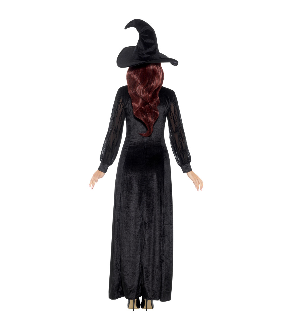Dámský kostým čarodějka černá