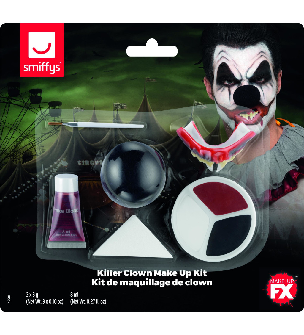 Make-up sada - hororový klaun