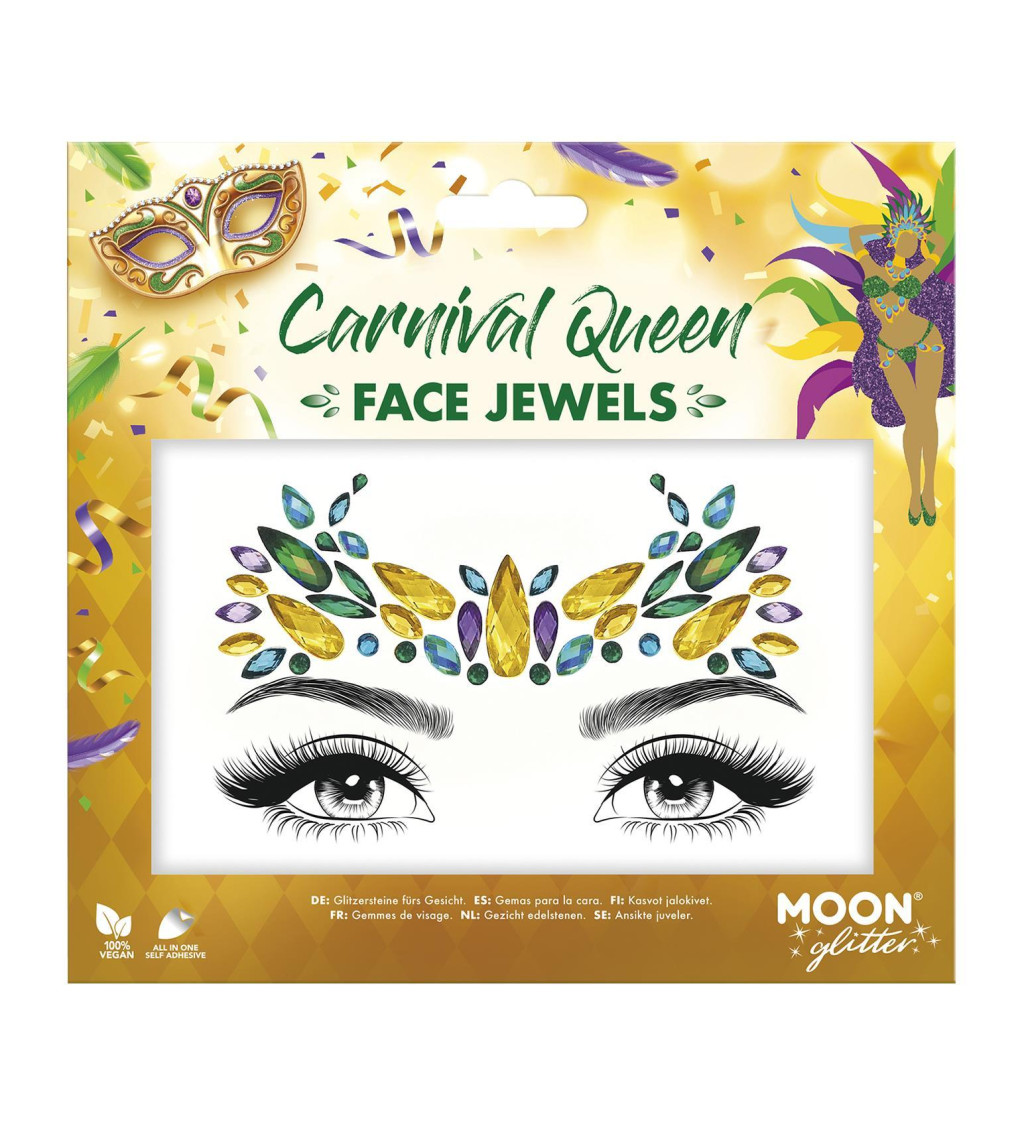 Make up s kamínky - Karnevalová královna