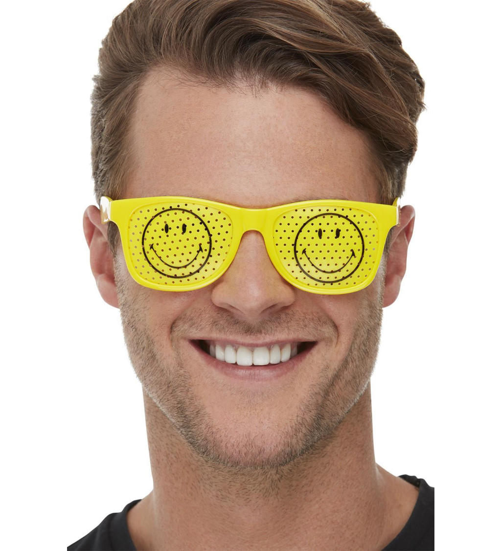 Žluté smajlíkové brýle