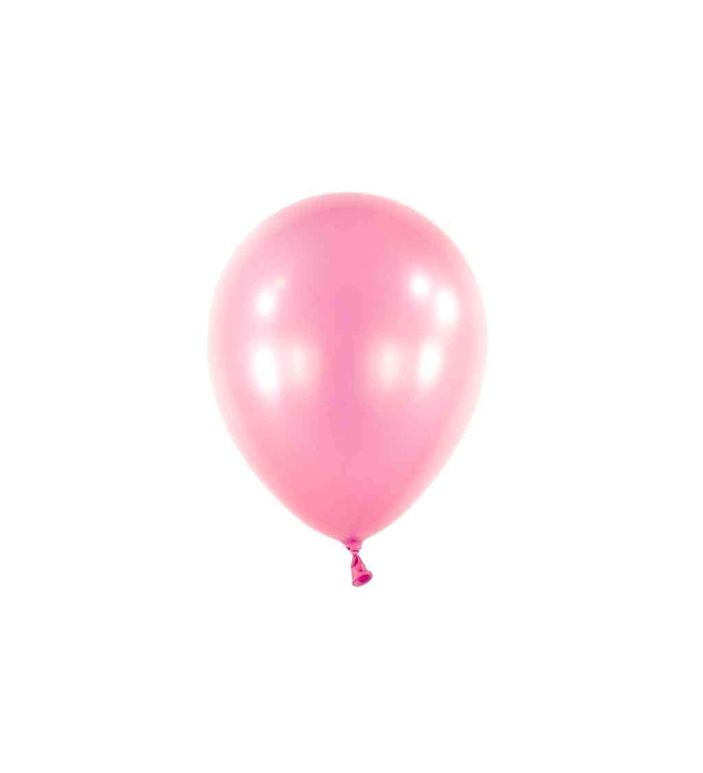 Perleťovo růžový balónek