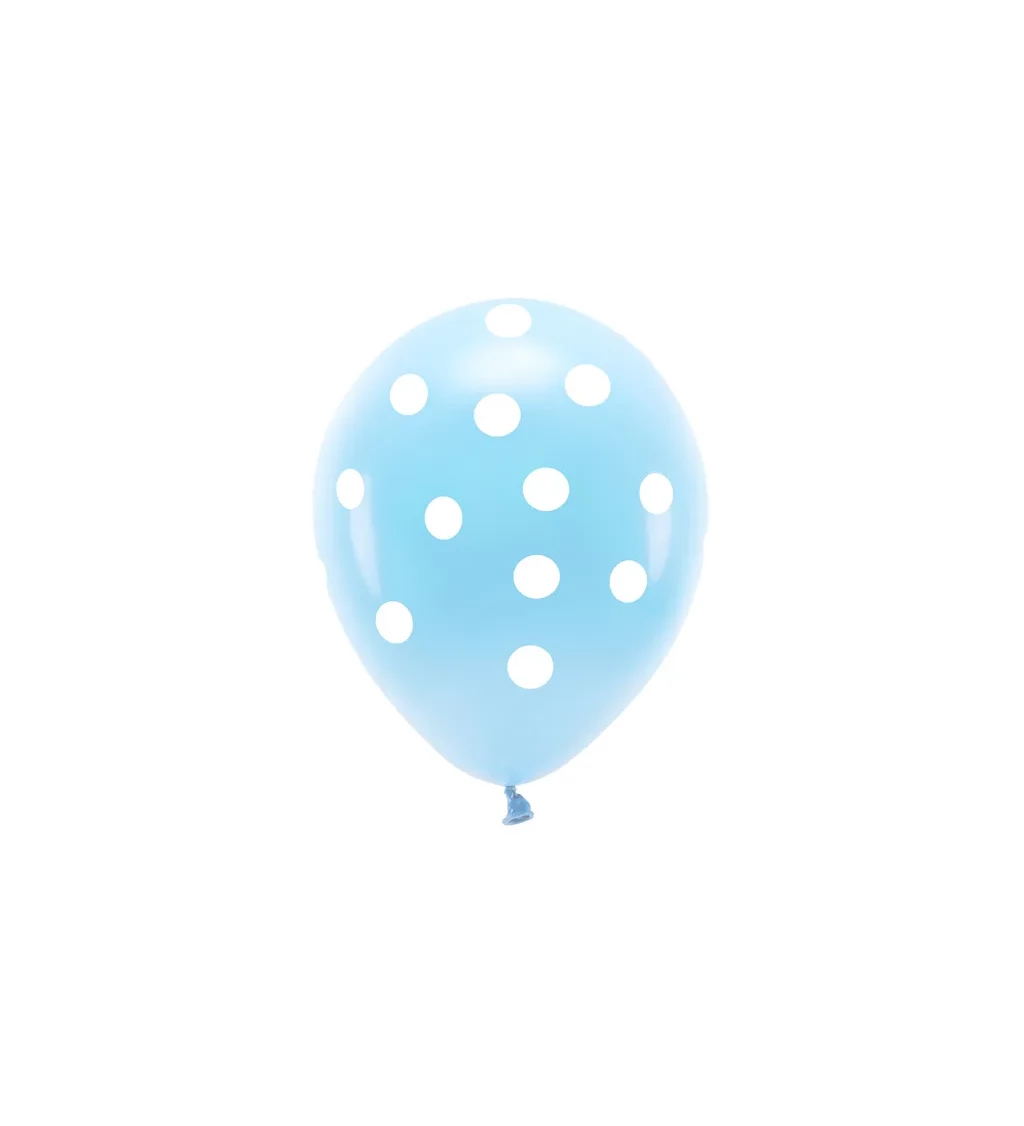 Balónek ECO - bílé tečky