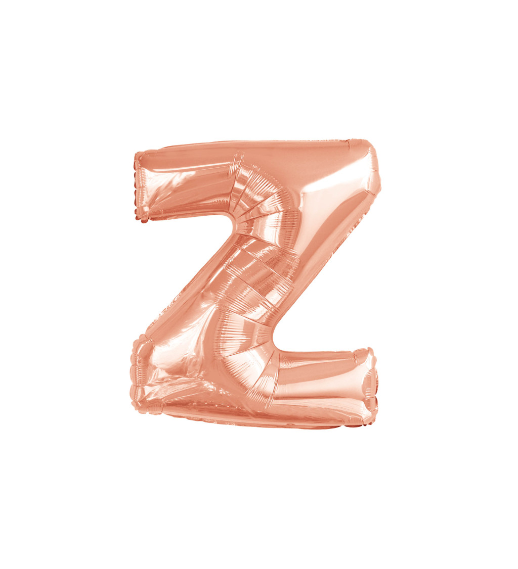 Balónek - rosegold písmeno Z