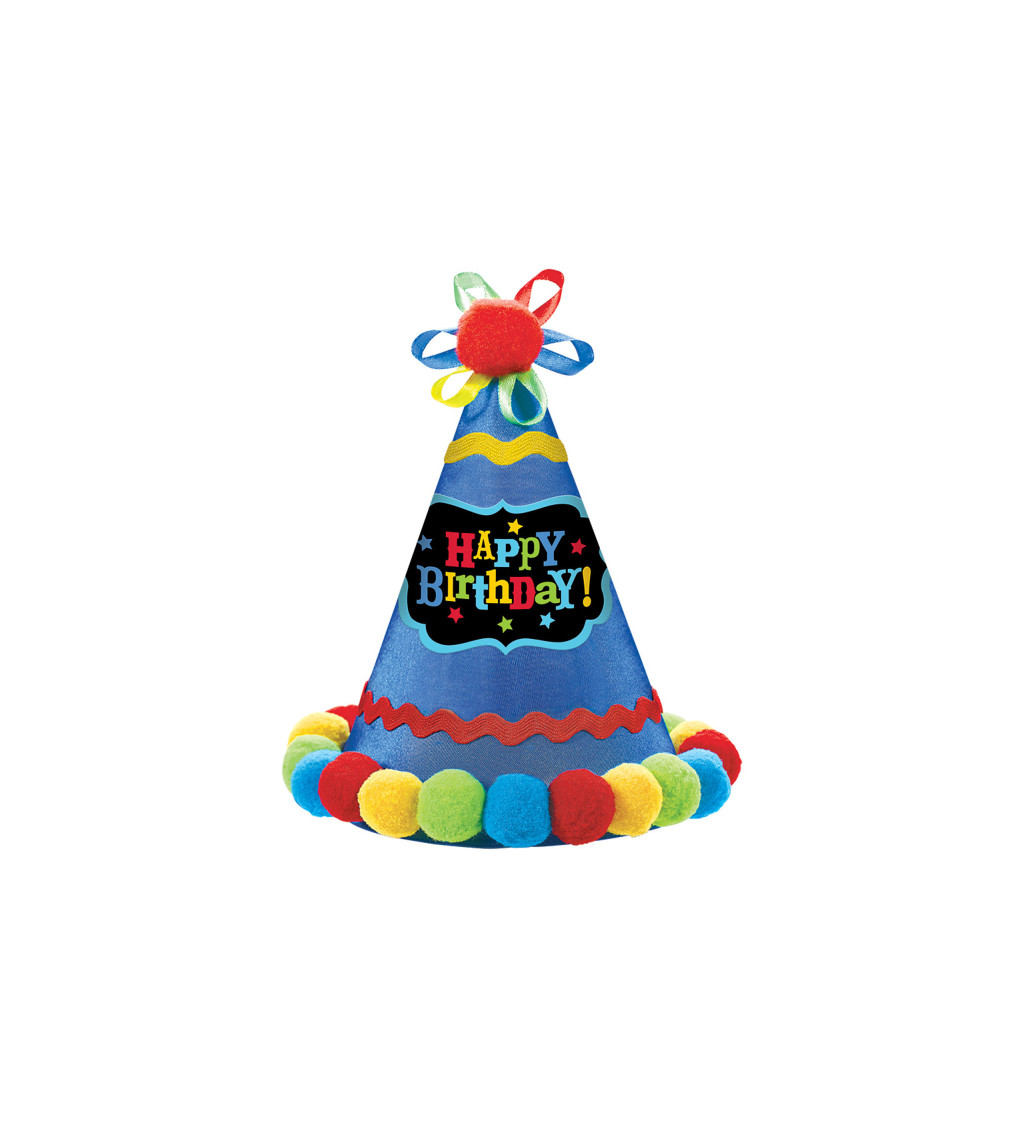 Fóliový balónek - čepice Happy Birthday