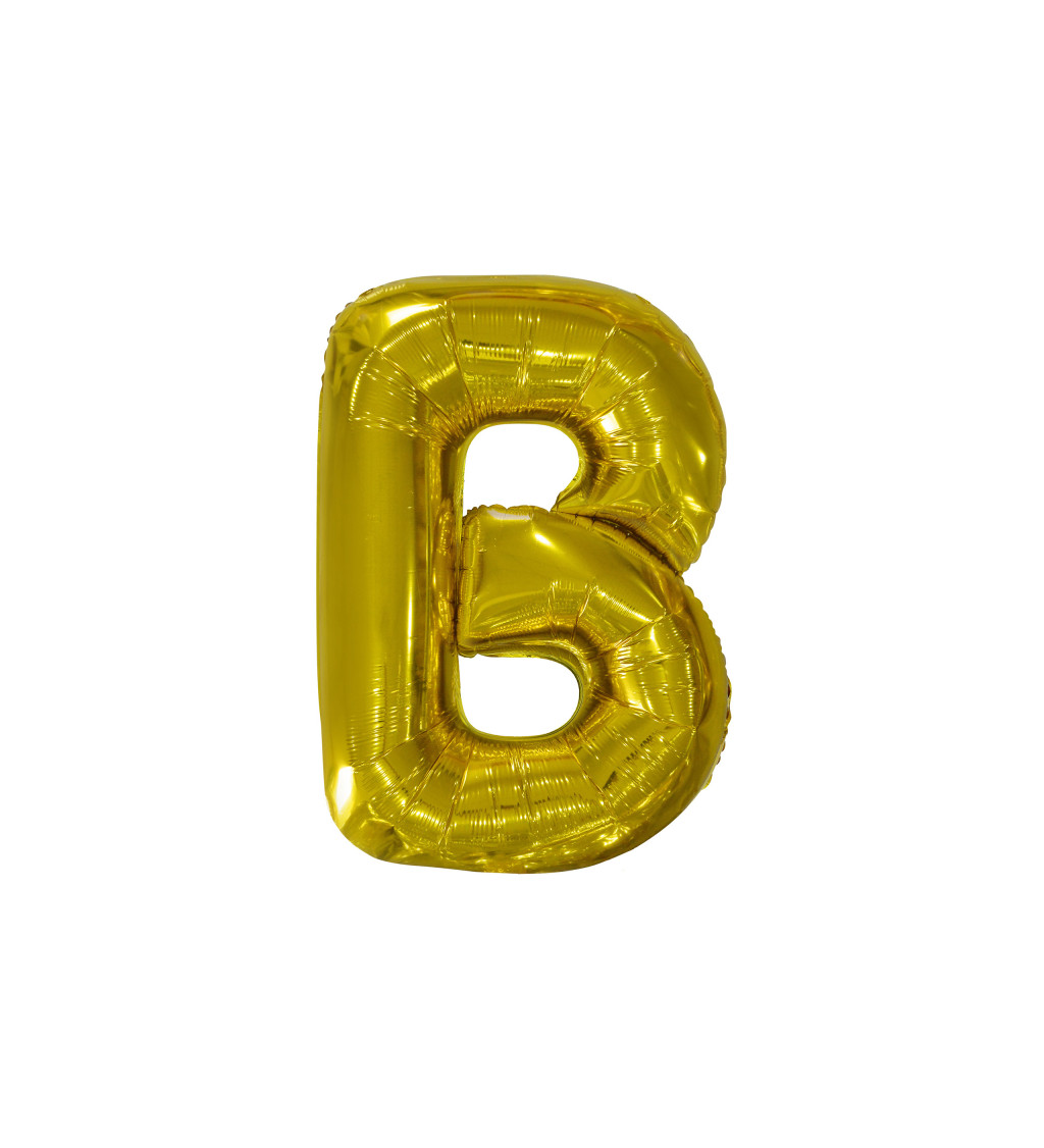 Fóliový zlatý balónek B
