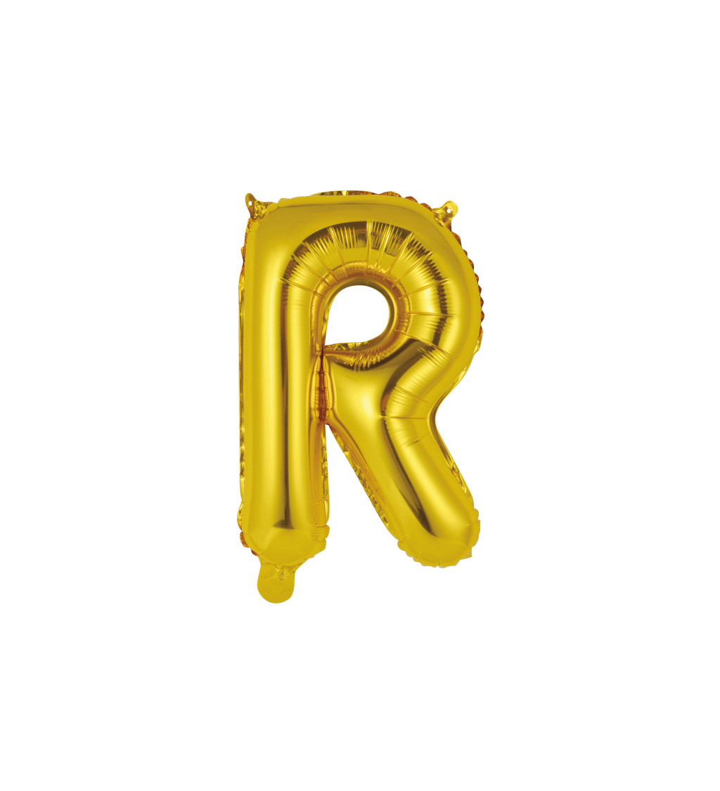 Fóliový zlatý balónek R