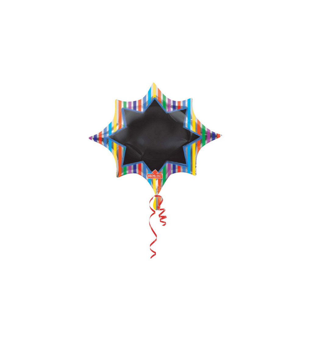 Popisovací balón hvězda