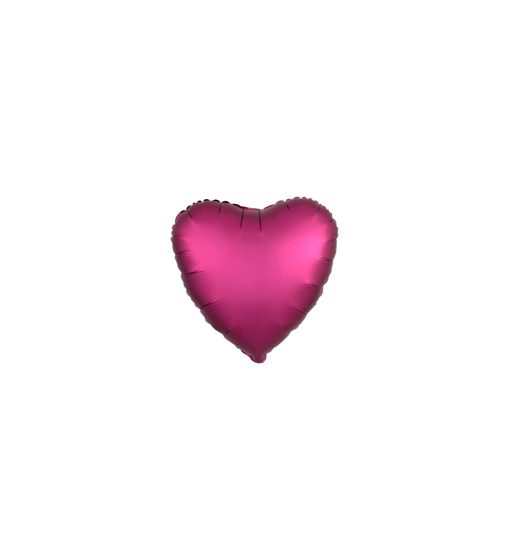 Balónek srdce tmavě růžové
