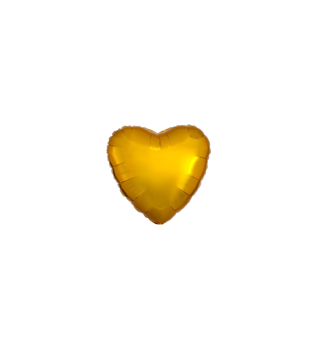 Balónek srdce zlaté