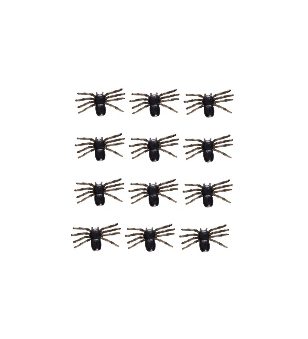 Sada černých pavouků - plast