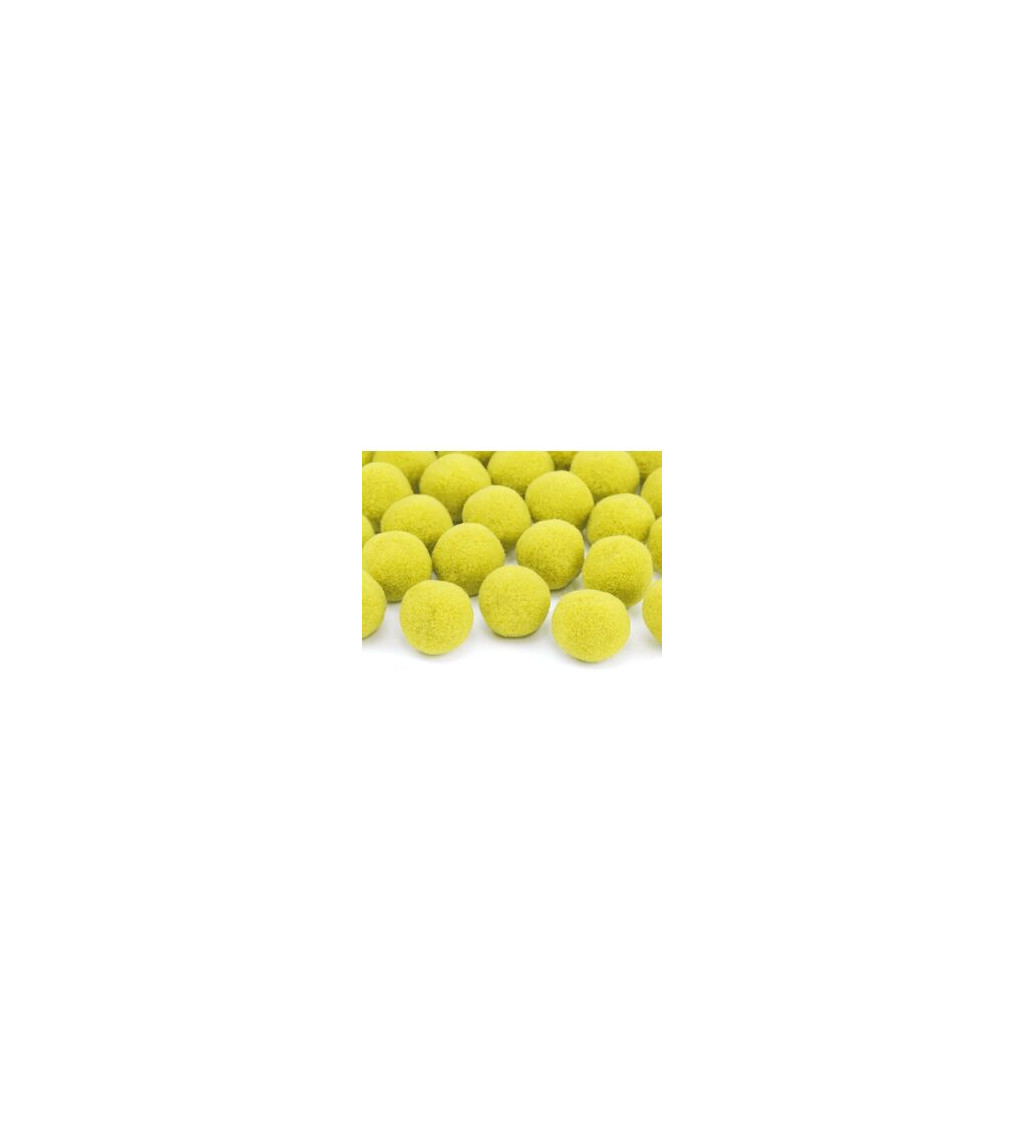 Plyšové kuličky žluté