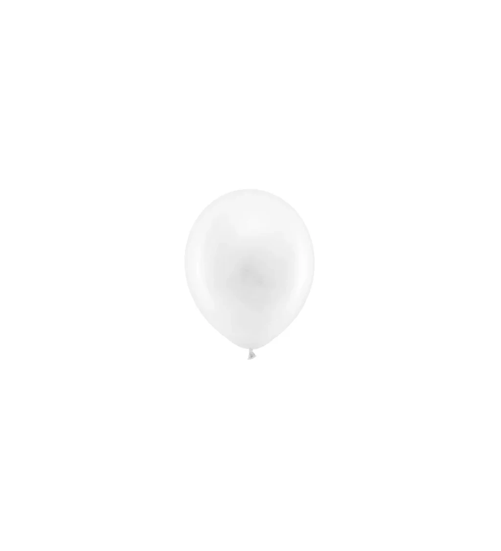 Pastelové balónky v bílé barvě