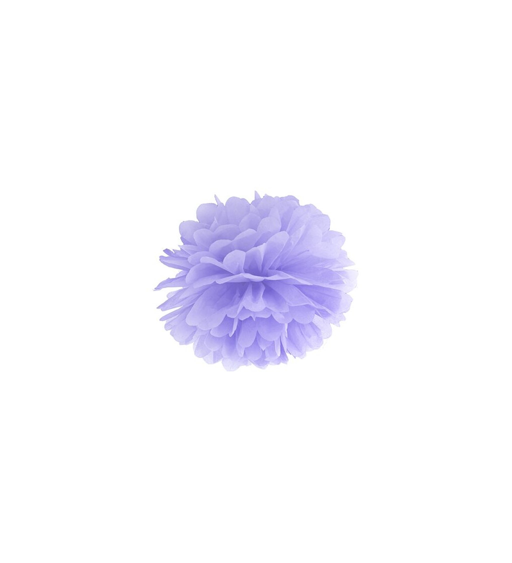 Papírový pompom – fialový
