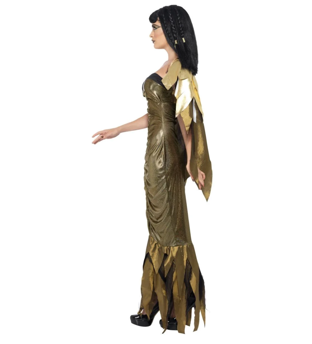 Dámský kostým Kleopatra, barva černo-zlatá